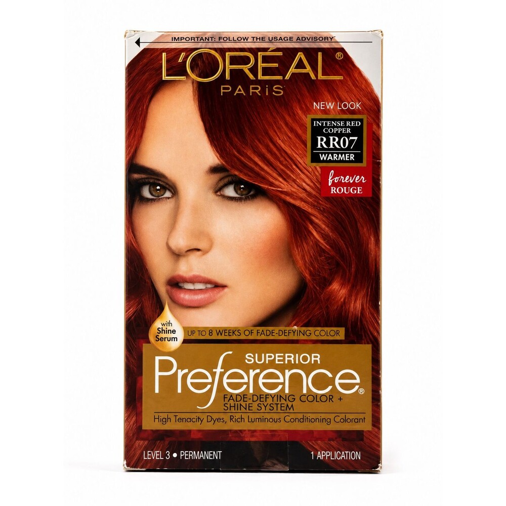L'Oreal Superior Preference RR07 Intense Red Copper Warmer Forever Rouge Color